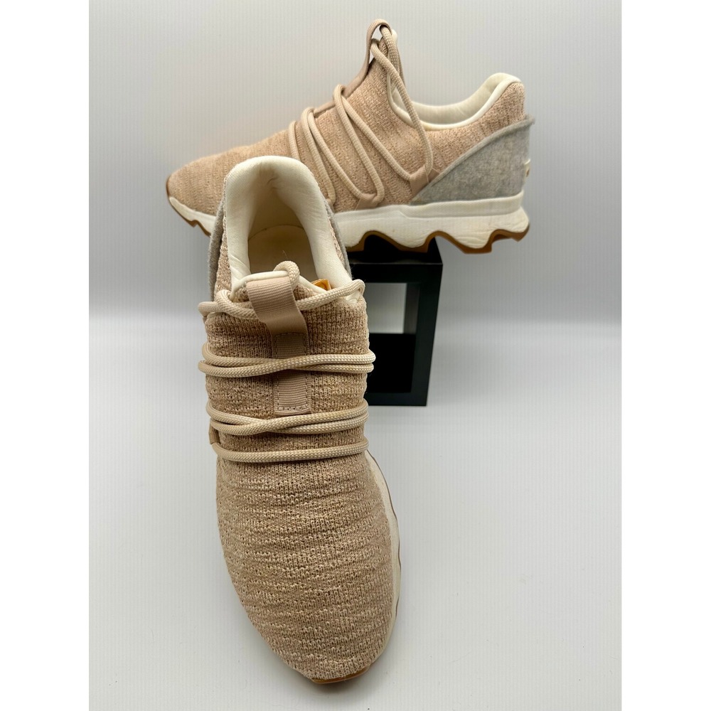 Sorel Kinetic Sneak Sneakers Women 8.5 Pink Tan NL3227-257 Scalloped Sole